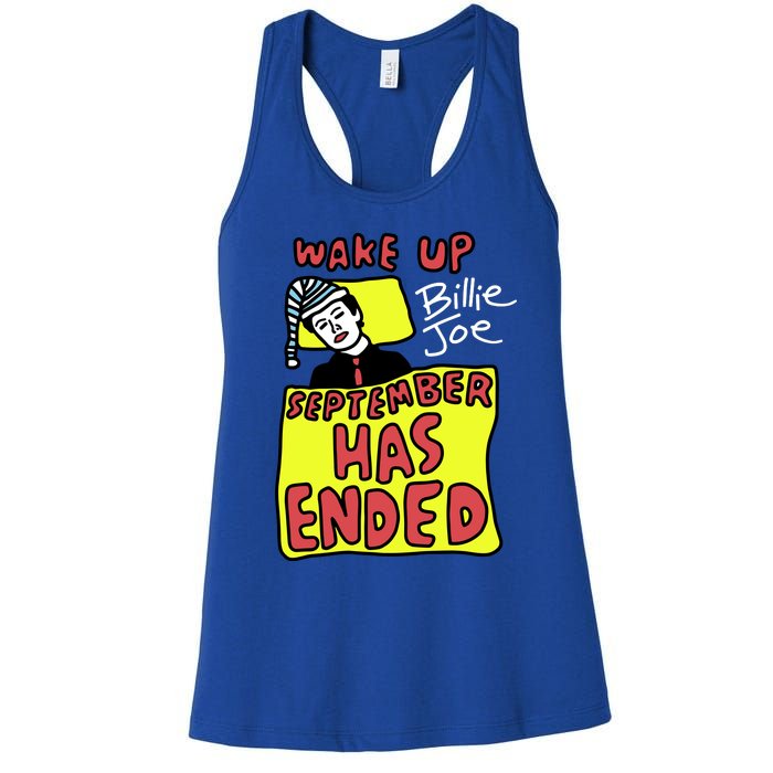 Zoebreadtok Wake Up Billie Joe September Has Ended Women's Racerback Tank