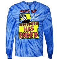 Zoebreadtok Wake Up Billie Joe September Has Ended Tie-Dye Long Sleeve Shirt