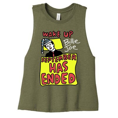 Zoebreadtok Wake Up Billie Joe September Has Ended Women's Racerback Cropped Tank