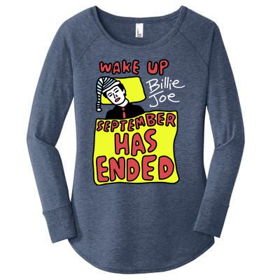 Zoebreadtok Wake Up Billie Joe September Has Ended Women's Perfect Tri Tunic Long Sleeve Shirt