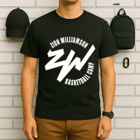 Zion Williamson Wearing Zion Williamson Basketball Camp T-Shirt