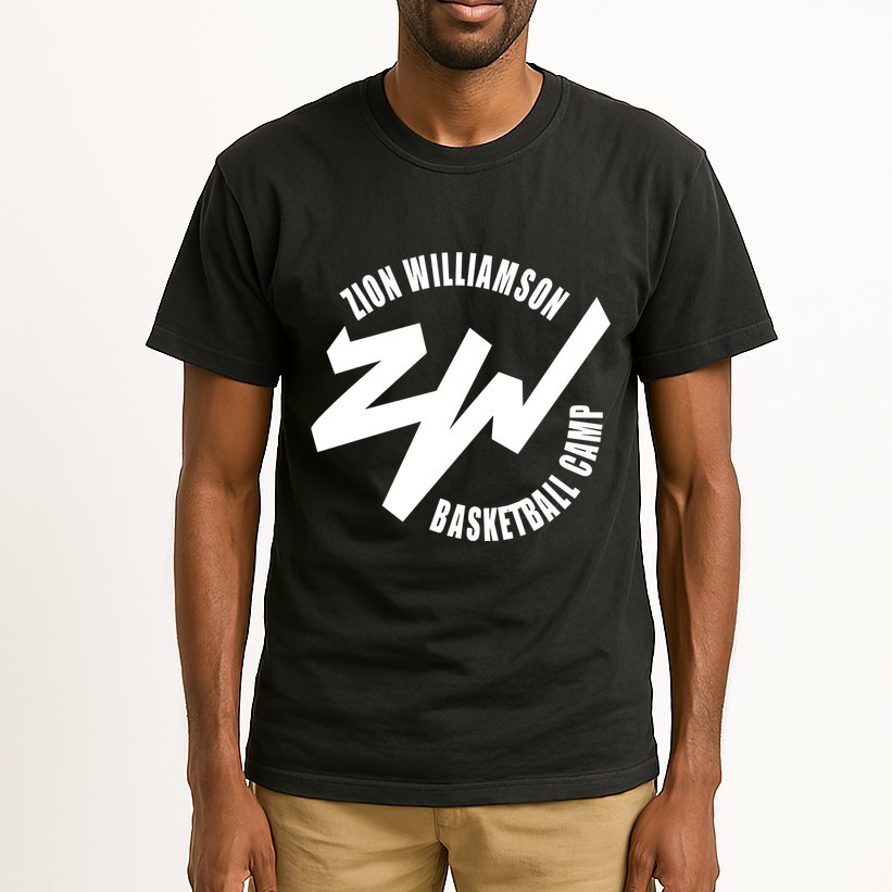 Zion Williamson Wearing Zion Williamson Basketball Camp Tall T-Shirt