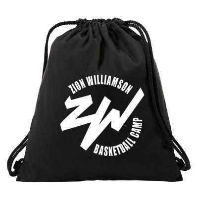 Zion Williamson Wearing Zion Williamson Basketball Camp Drawstring Bag