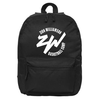 Zion Williamson Wearing Zion Williamson Basketball Camp 16 in Basic Backpack