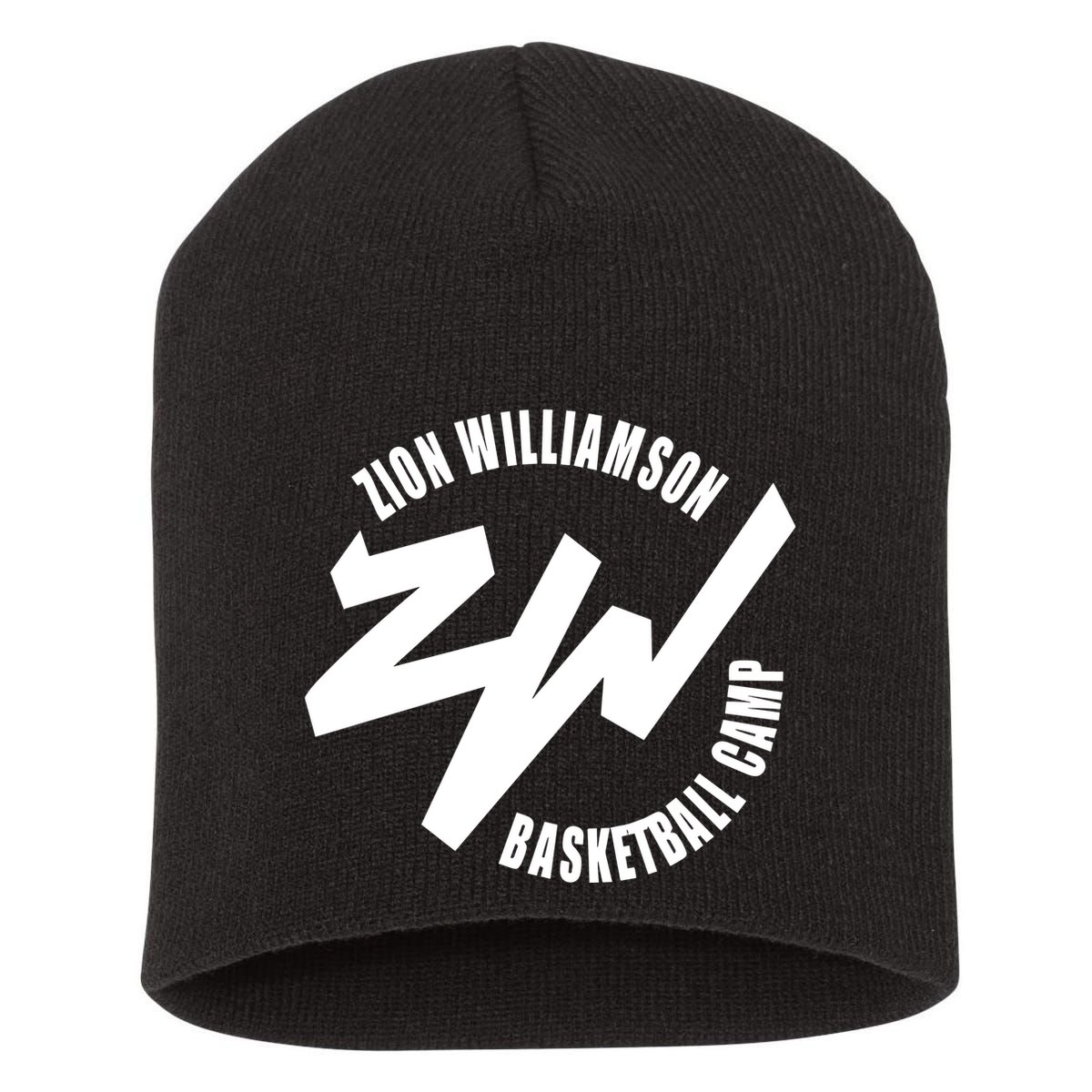 Zion Williamson Wearing Zion Williamson Basketball Camp Short Acrylic Beanie