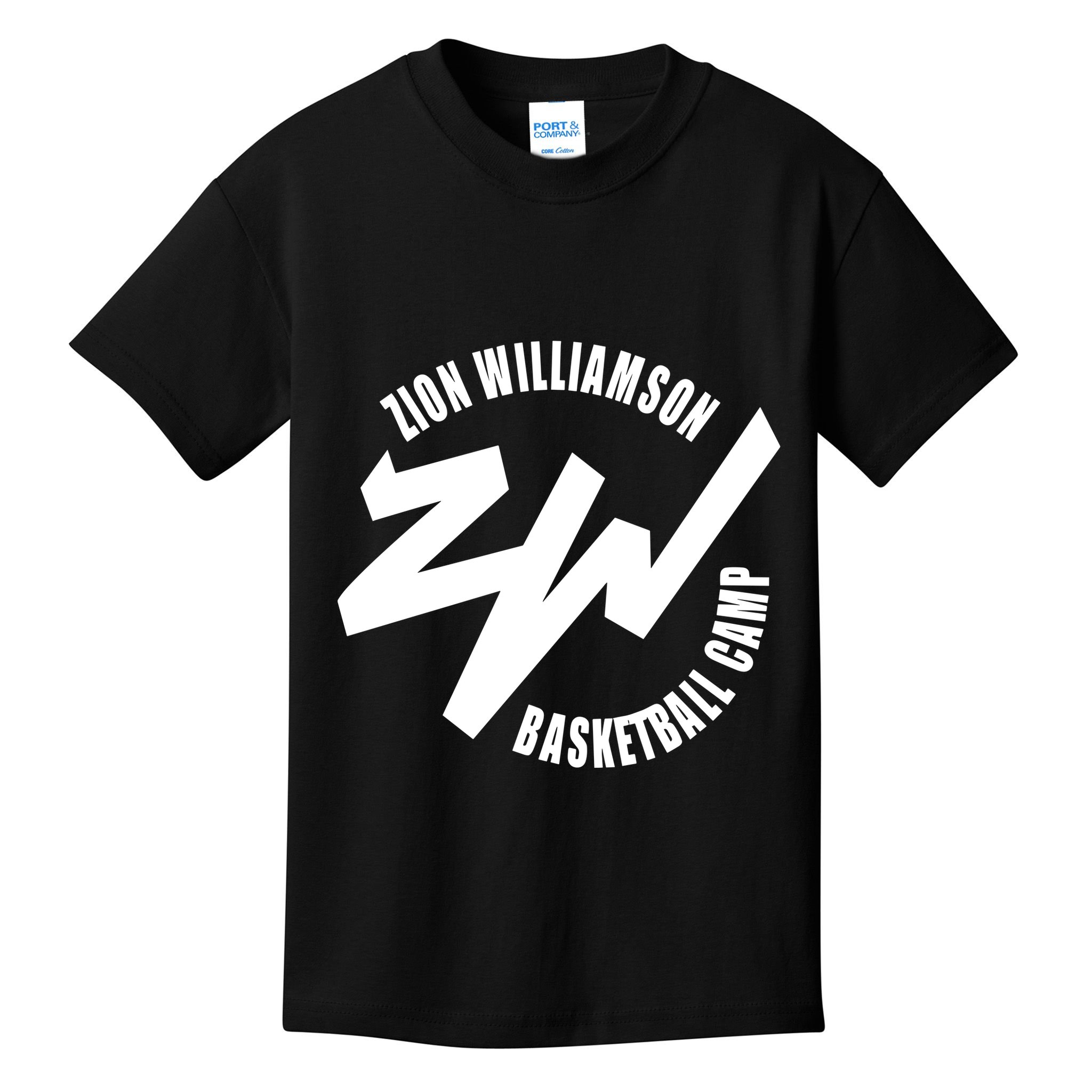 Zion Williamson Wearing Zion Williamson Basketball Camp Kids T-Shirt