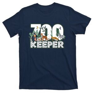 Zookeeper Wild Woods Jungle Tropical Forest Animals Theme T-Shirt