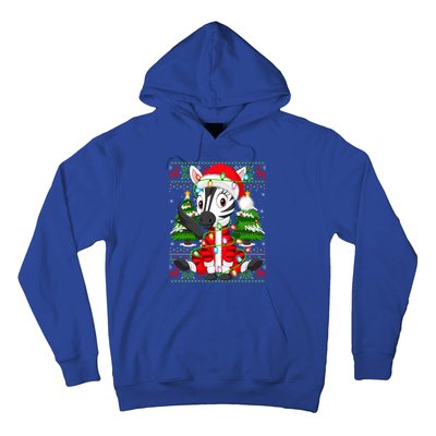 Zebra Xmas Style Ugly Santa Zebra Christmas Gift Hoodie