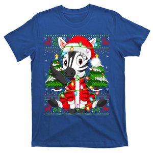 Zebra Xmas Style Ugly Santa Zebra Christmas Gift T-Shirt