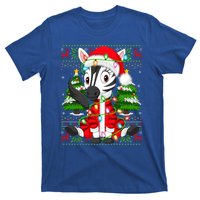 Zebra Xmas Style Ugly Santa Zebra Christmas Gift T-Shirt