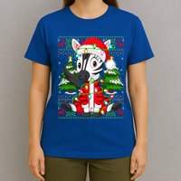 Zebra Xmas Style Ugly Santa Zebra Christmas Gift T-Shirt