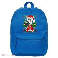 Zebra Xmas Style Ugly Santa Zebra Christmas Gift 16 in Basic Backpack