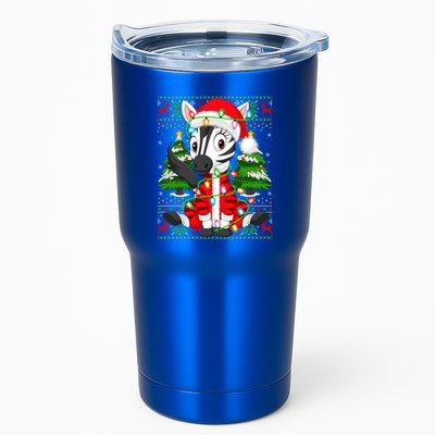 Zebra Xmas Style Ugly Santa Zebra Christmas Gift Tumbler