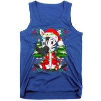 Zebra Xmas Style Ugly Santa Zebra Christmas Gift Tank Top