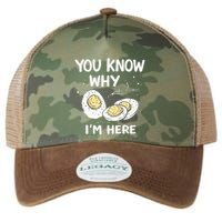 Zany You Know Why IM Here Deviled Eggs Funny Thanksgiving Legacy Tie Dye Trucker Hat