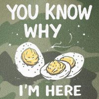 Zany You Know Why IM Here Deviled Eggs Funny Thanksgiving Legacy Tie Dye Trucker Hat
