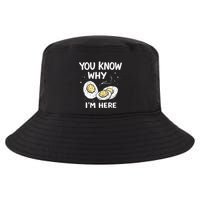 Zany You Know Why IM Here Deviled Eggs Funny Thanksgiving Cool Comfort Performance Bucket Hat