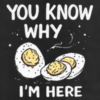 Zany You Know Why IM Here Deviled Eggs Funny Thanksgiving Cool Comfort Performance Bucket Hat