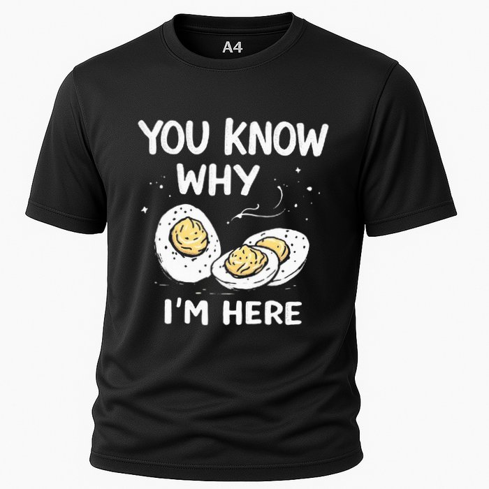 Zany You Know Why IM Here Deviled Eggs Funny Thanksgiving Performance Shirt