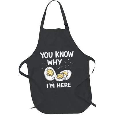 Zany You Know Why IM Here Deviled Eggs Funny Thanksgiving Apron