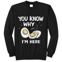 Zany You Know Why IM Here Deviled Eggs Funny Thanksgiving Sweatshirt