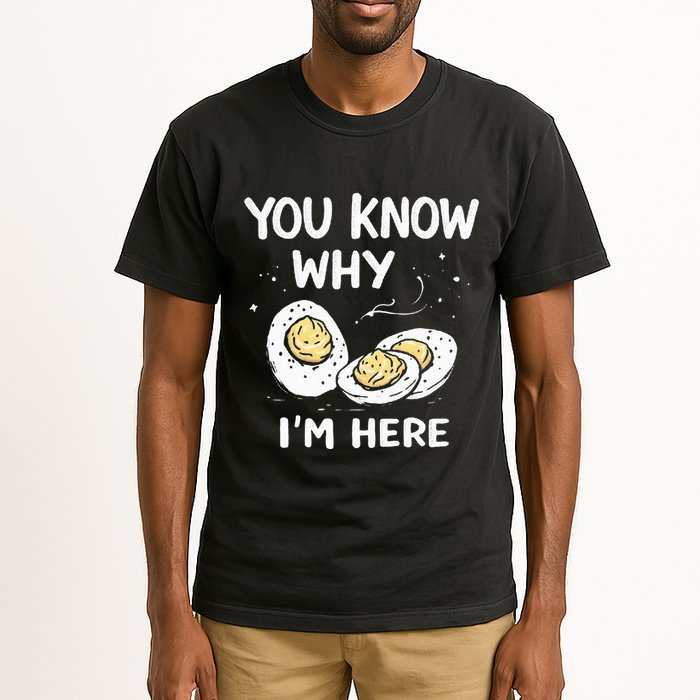 Zany You Know Why IM Here Deviled Eggs Funny Thanksgiving Tall T-Shirt
