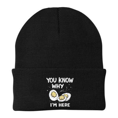 Zany You Know Why IM Here Deviled Eggs Funny Thanksgiving Beanie