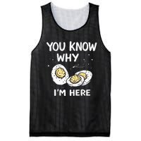 Zany You Know Why IM Here Deviled Eggs Funny Thanksgiving Mesh Reversible Basketball Jersey Tank