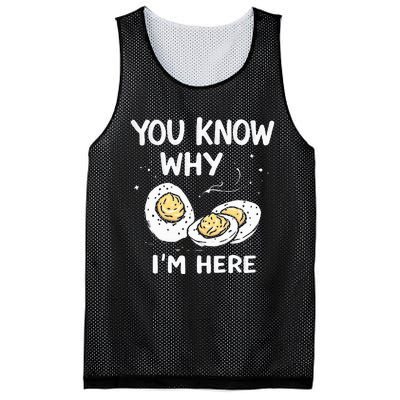 Zany You Know Why IM Here Deviled Eggs Funny Thanksgiving Mesh Reversible Basketball Jersey Tank