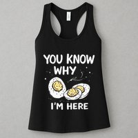 Zany You Know Why IM Here Deviled Eggs Funny Thanksgiving Womens Tank Top