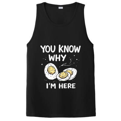 Zany You Know Why IM Here Deviled Eggs Funny Thanksgiving PosiCharge Competitor Tank