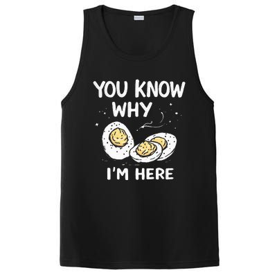 Zany You Know Why IM Here Deviled Eggs Funny Thanksgiving PosiCharge Competitor Tank