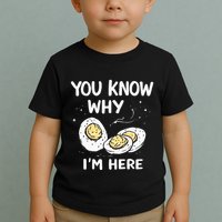 Zany You Know Why IM Here Deviled Eggs Funny Thanksgiving Toddler T-Shirt