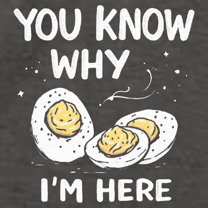 Zany You Know Why IM Here Deviled Eggs Funny Thanksgiving Vector Backpack