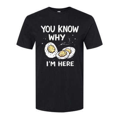 Zany You Know Why IM Here Deviled Eggs Funny Thanksgiving Softstyle CVC T-Shirt