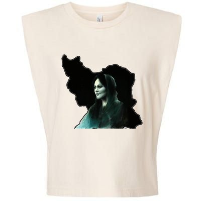 Zan Zendegi Azadi, With The Map, Mahsa (Zhina) Garment-Dyed Women's Muscle Tee