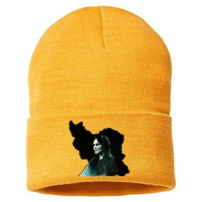 Zan Zendegi Azadi, With The Map, Mahsa (Zhina) Sustainable Knit Beanie