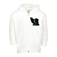 Zan Zendegi Azadi, With The Map, Mahsa (Zhina) Toddler Zip Fleece Hoodie