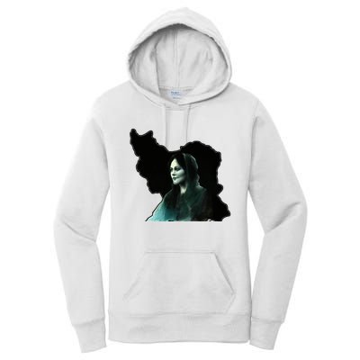 Zan Zendegi Azadi, With The Map, Mahsa (Zhina) Women's Pullover Hoodie