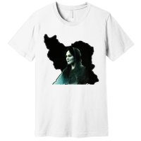 Zan Zendegi Azadi, With The Map, Mahsa (Zhina) Premium T-Shirt