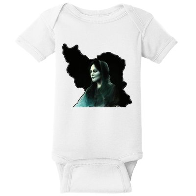 Zan Zendegi Azadi, With The Map, Mahsa (Zhina) Baby Bodysuit