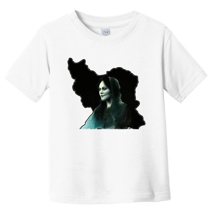 Zan Zendegi Azadi, With The Map, Mahsa (Zhina) Toddler T-Shirt