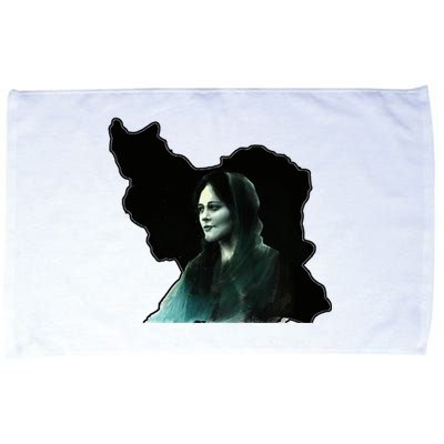 Zan Zendegi Azadi, With The Map, Mahsa (Zhina) Microfiber Hand Towel