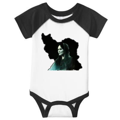 Zan Zendegi Azadi, With The Map, Mahsa (Zhina) Infant Baby Jersey Bodysuit