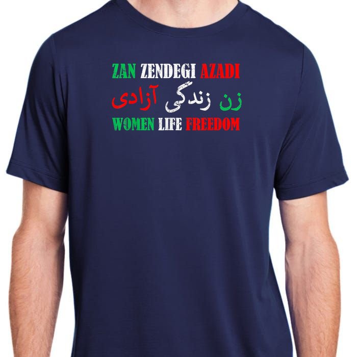 Zan Zendegi Azadi Persian Woman Life Freedom Adult ChromaSoft Performance T-Shirt