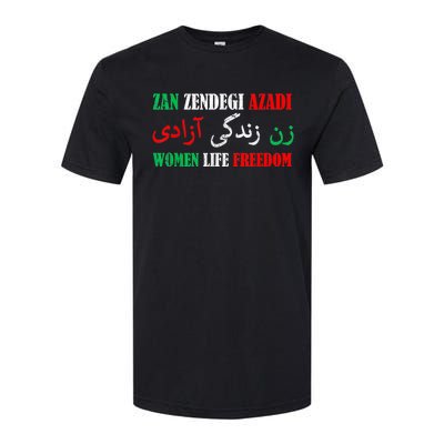 Zan Zendegi Azadi Persian Woman Life Freedom Softstyle CVC T-Shirt