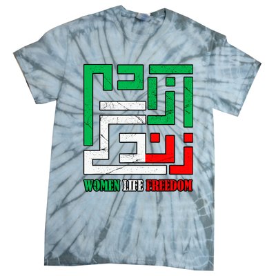 Zan Zendegi Azadi Persian Woman Life Freedom Tie-Dye T-Shirt