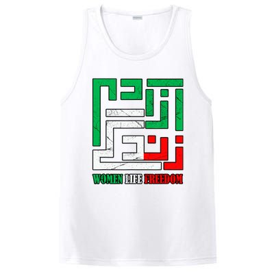 Zan Zendegi Azadi Persian Woman Life Freedom PosiCharge Competitor Tank