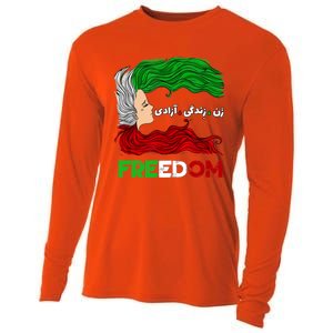 Zan Zendegi Azadi Iran Persian Woman Life Hair Freedom White Cooling Performance Long Sleeve Crew