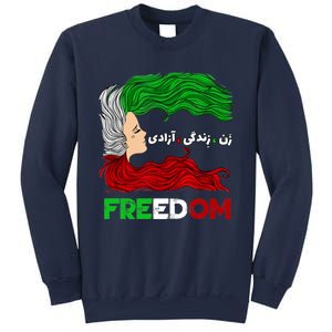 Zan Zendegi Azadi Iran Persian Woman Life Hair Freedom White Sweatshirt